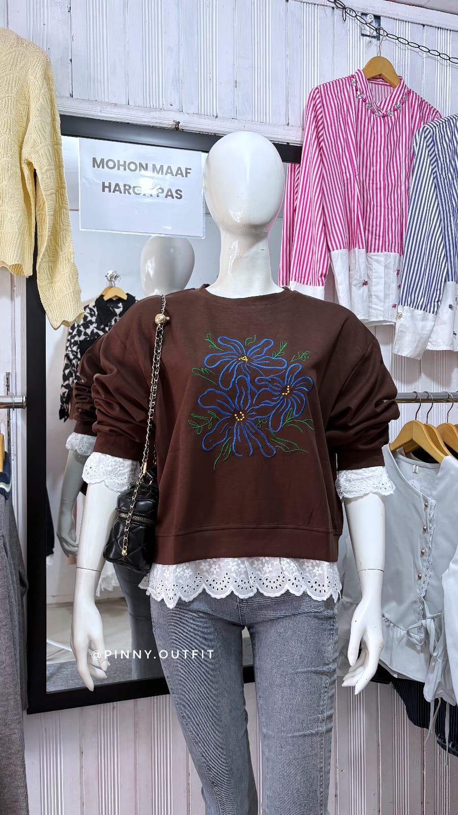 Sweater Lace — Coklat