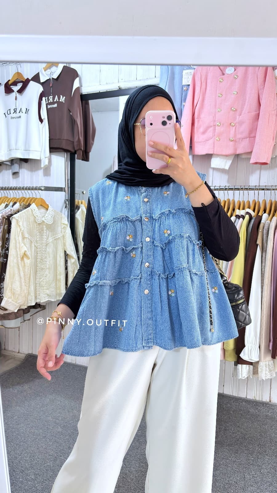 Vest Jeans Bunga — foto 1