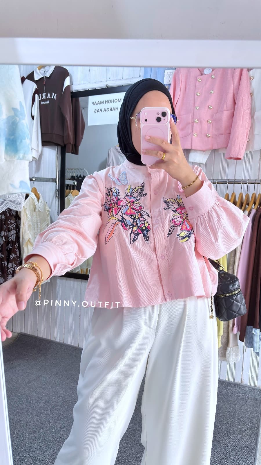Blouse Crop Bunga — foto 1